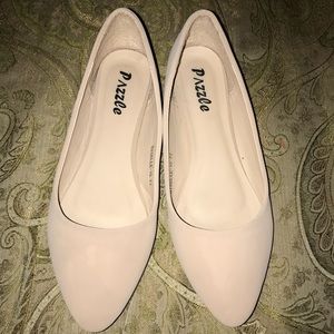 Pastel Pink pointy flats